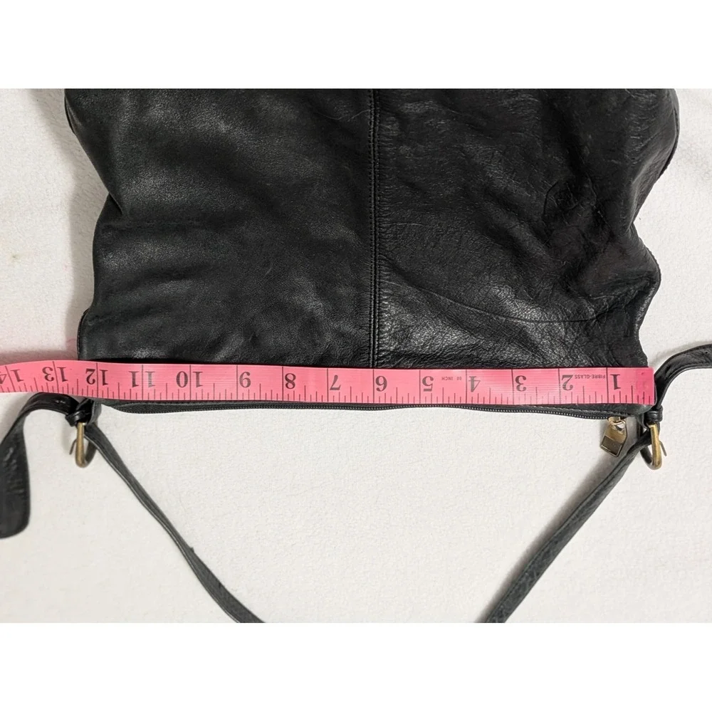 Wilson's Black Genuine Leather‎ Bucket Bag